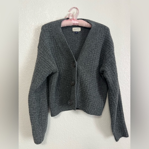 Universal Thread Sweaters - Universal Thread Charcoal Cardigan Sweater